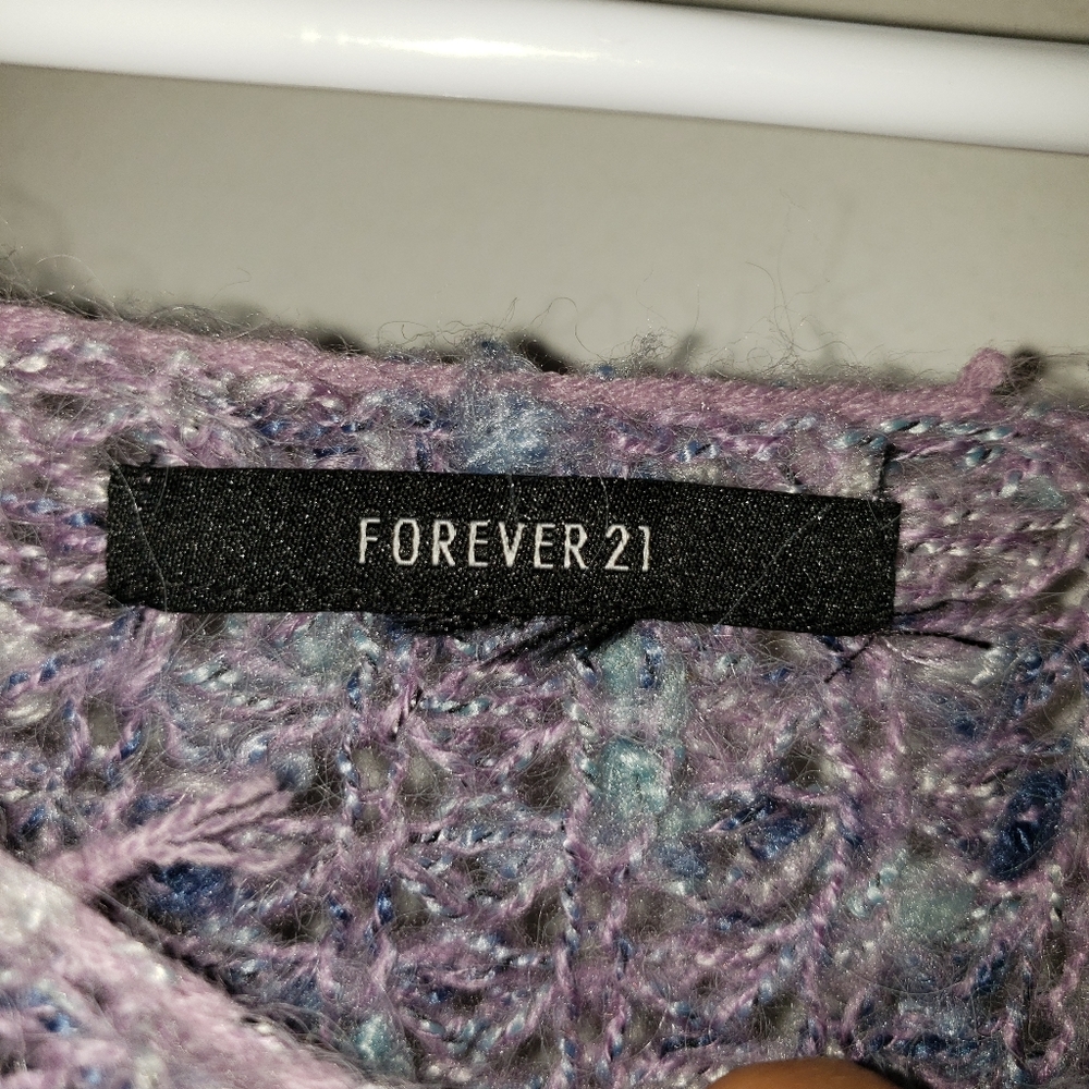 Lavender & Turquoise - •F21• | Boho Knit Sweater - Picture 3 of 8